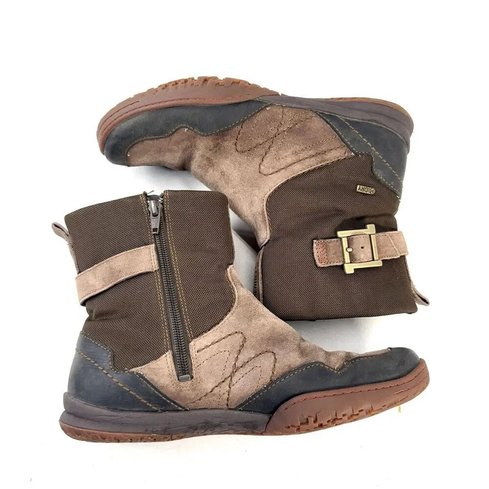 MERRELL New Albany Sky Women’s 8 Waterproof Zip Short Boot Expresso Brown